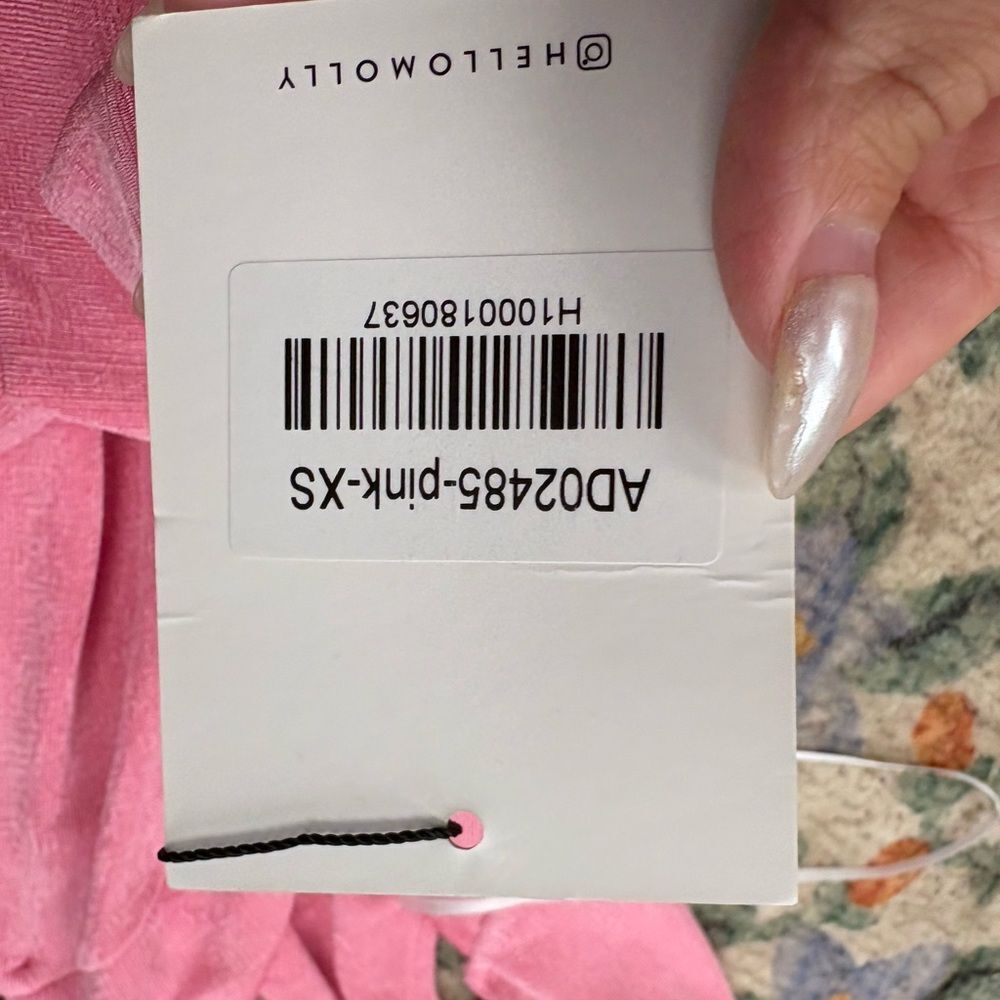 Hello Molly Halter Mini Dress Pink Sparkle NWT - Picture 5 of 5